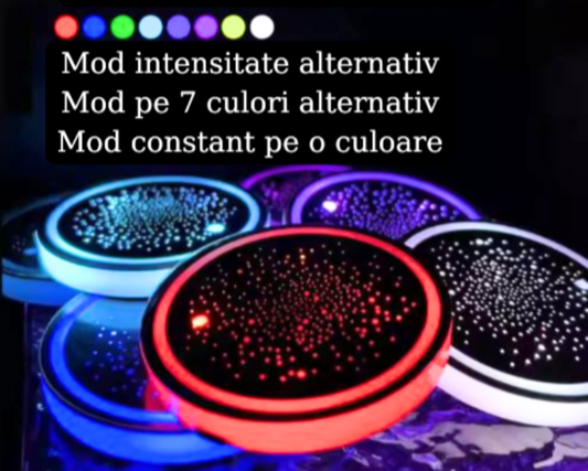 Discuri LED pentru Suportul de pahare cu efect RGB